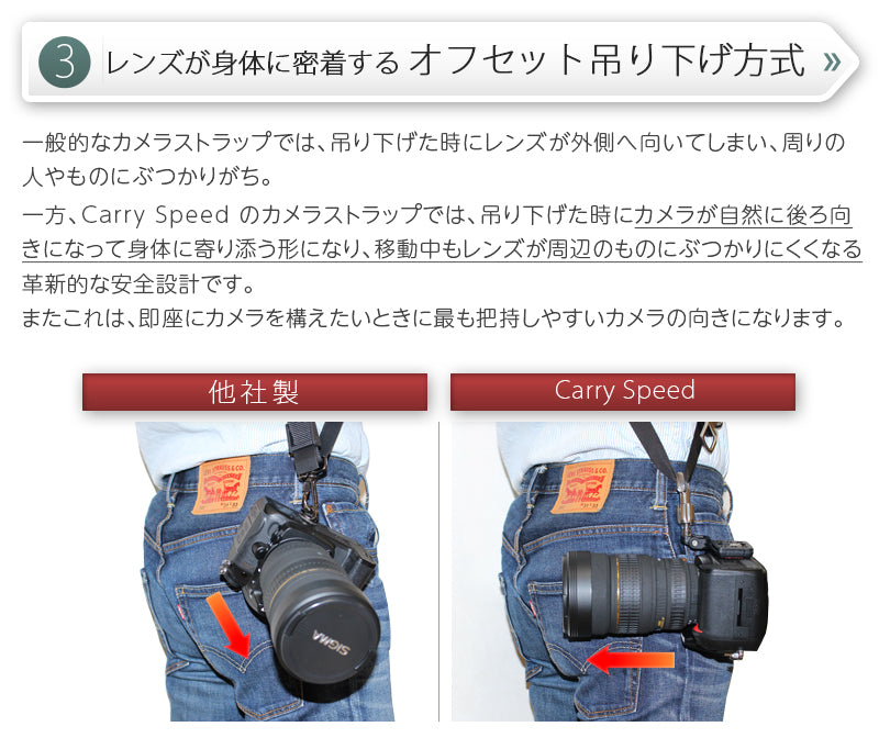 カメラストラップ PRO Mark III （幅広タイプ）