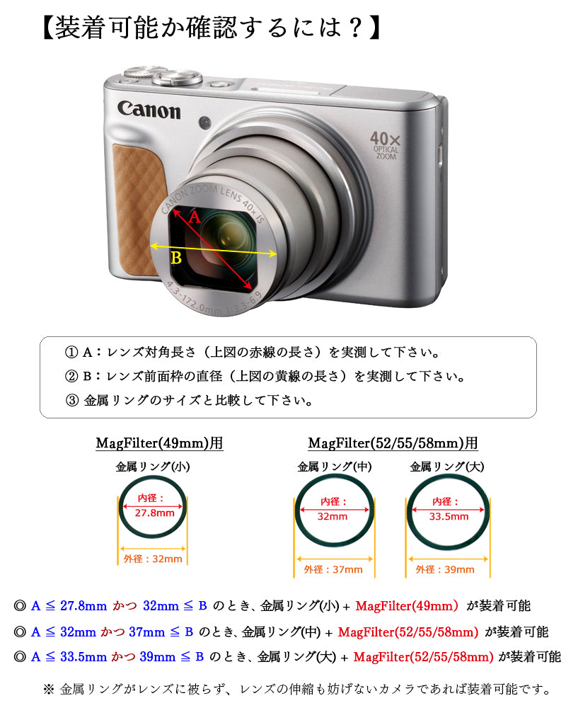 MagFilter Adapter (コンパクトデジカメ用 フィルターアダプター)